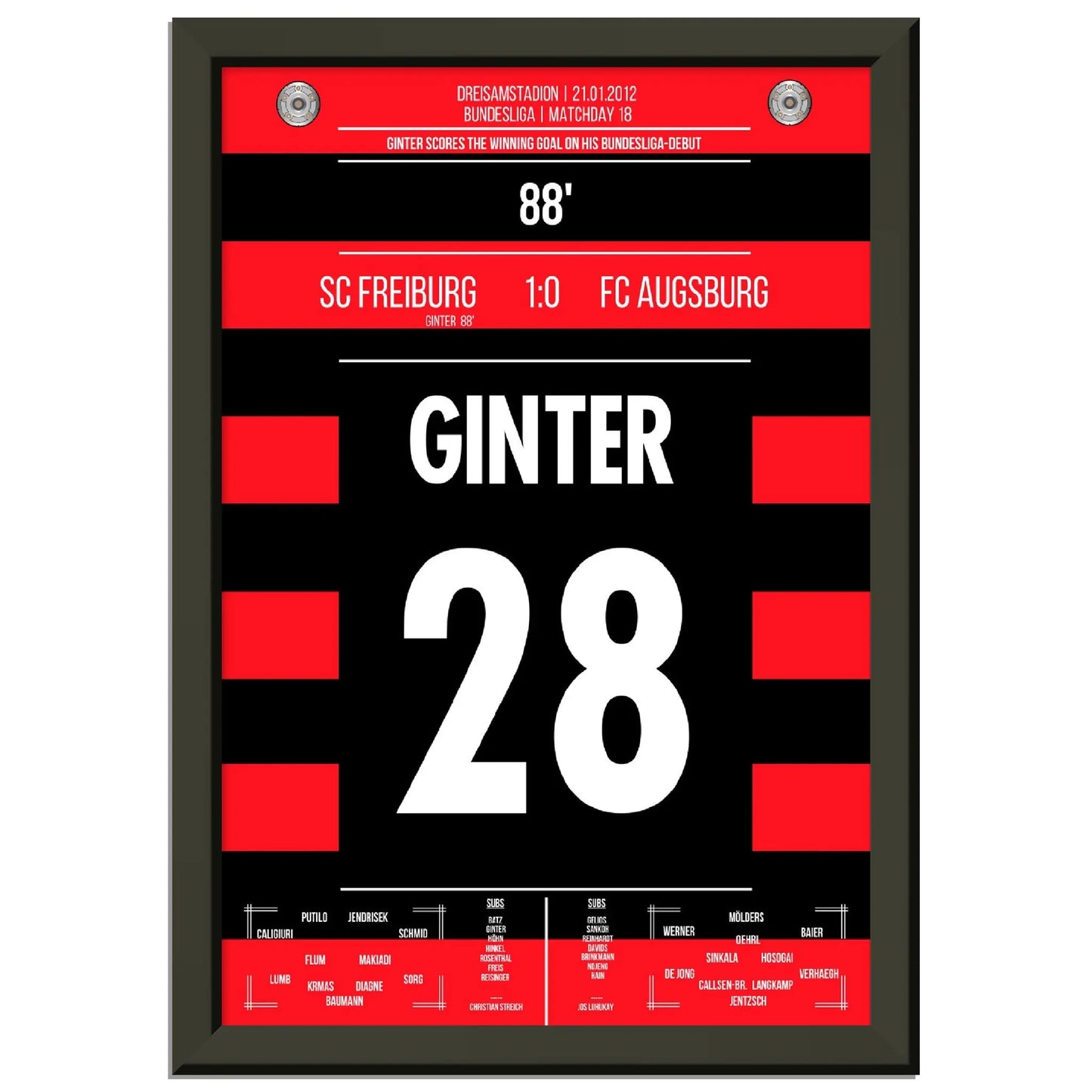 Ginter's Siegtreffer beim Bundesliga-Debüt 2012