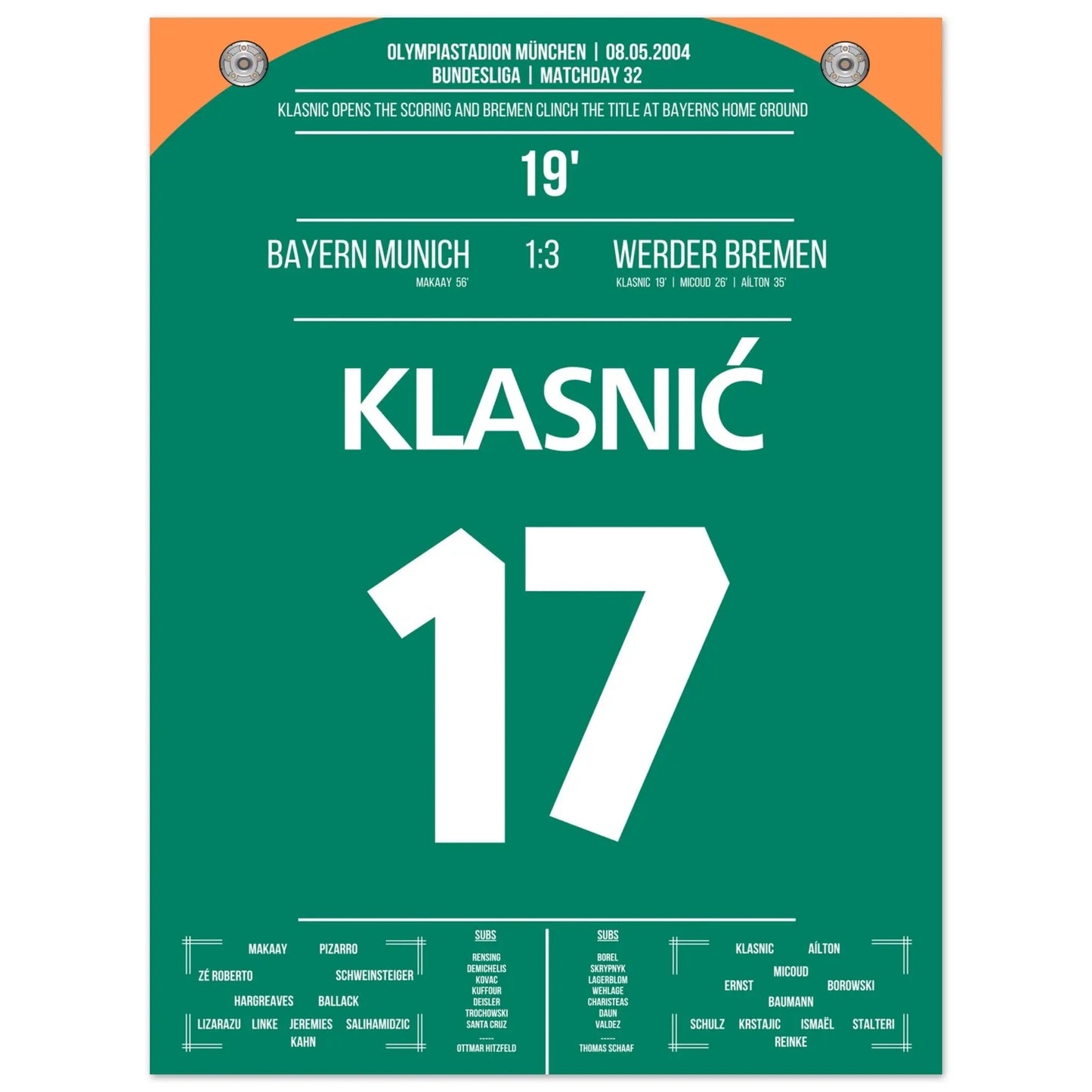 Il gol di Klasnic nella vittoria del campionato a Monaco nel 2004