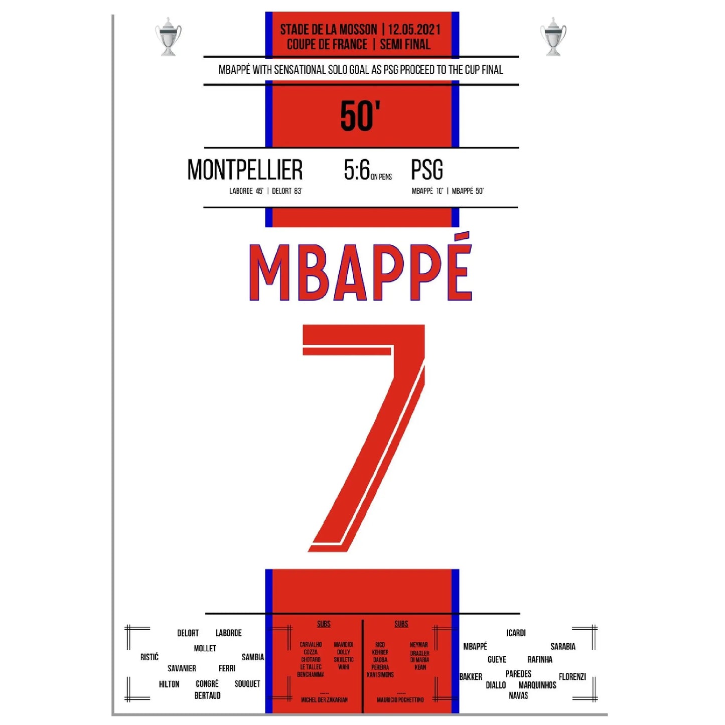 Mbappé Solo-Tor gegen Montpellier im Coupe De France Halbfinale
