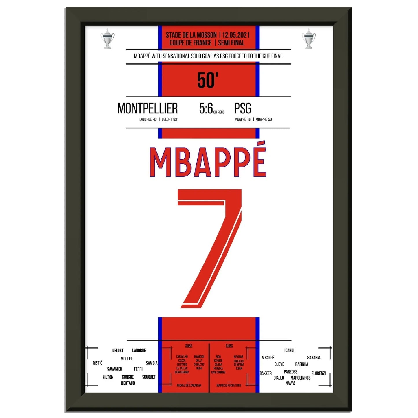 Mbappé Solo-Tor gegen Montpellier im Coupe De France Halbfinale