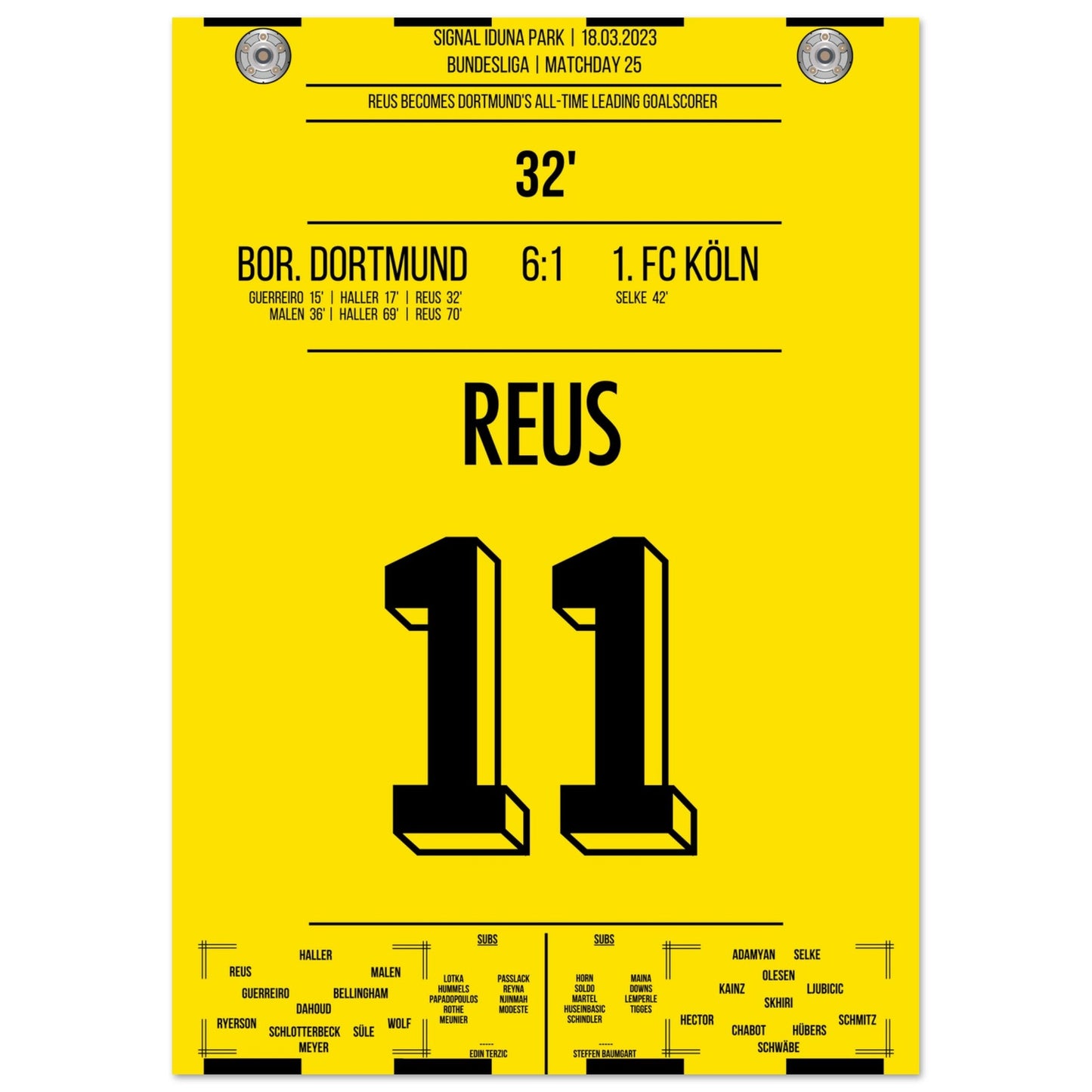 Reus' Rekord-Tor gegen Köln in 2023