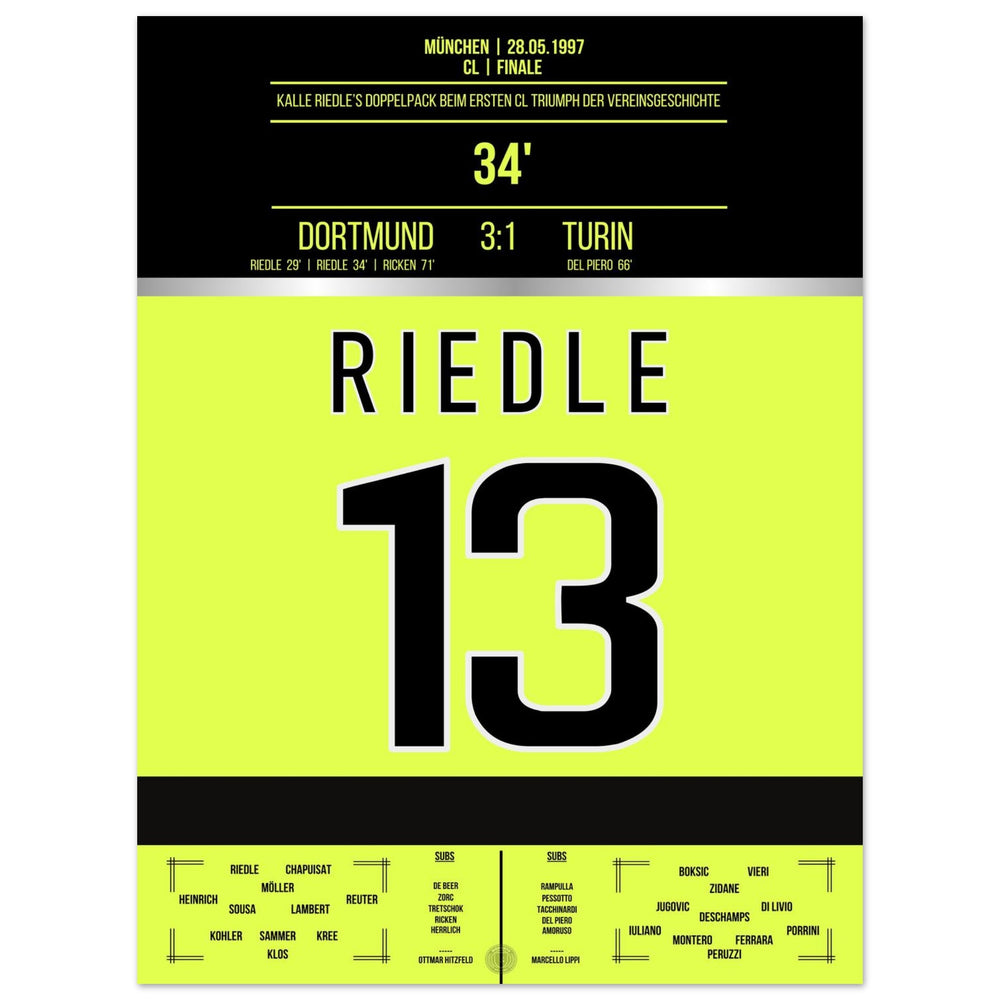 Riedle's double pack in the final 1997