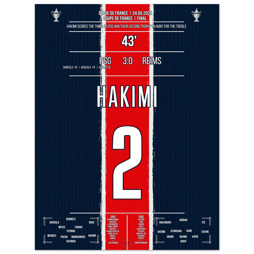<tc>Hakimi segna e il PSG vince anche la Coupe de France





</tc>