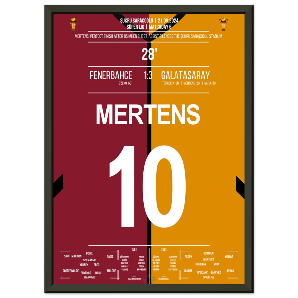 Mertens' Heber über Livakovic beim 3-1 Auswärtssieg im Derby gegen Fener