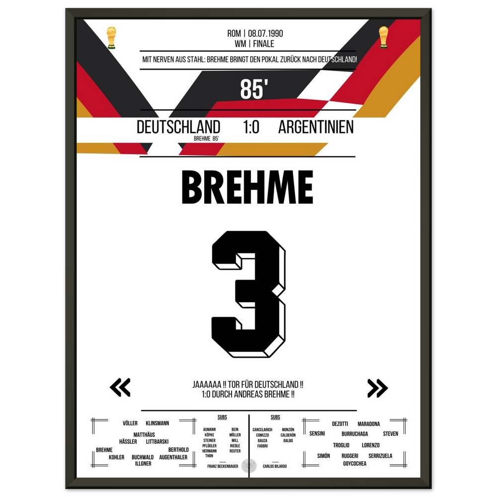 Brehme's penalty against Argentina in the 1990 World Cup final