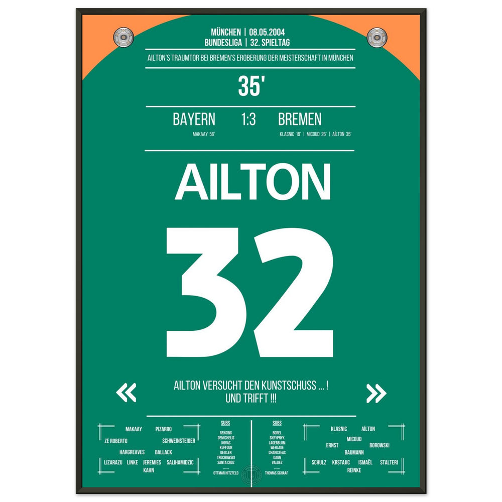 Le but de rêve d'Ailton pour le championnat à Munich