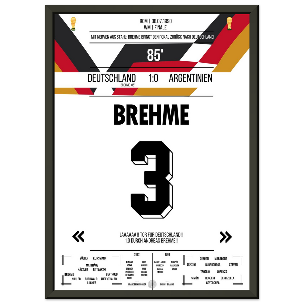 Brehme's penalty against Argentina in the 1990 World Cup final