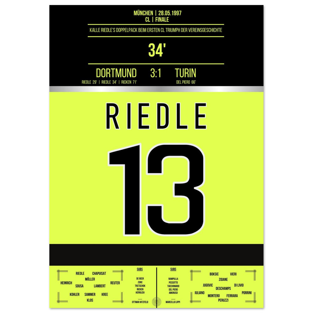 Riedle's double pack in the final 1997