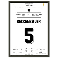 Beckenbauer guida la Germania al secondo titolo mondiale nel 1974