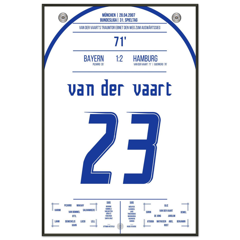 Le but de rêve de Van der Vaart lors de la victoire à l'extérieur contre les <tc>Bayern</tc> en 2007