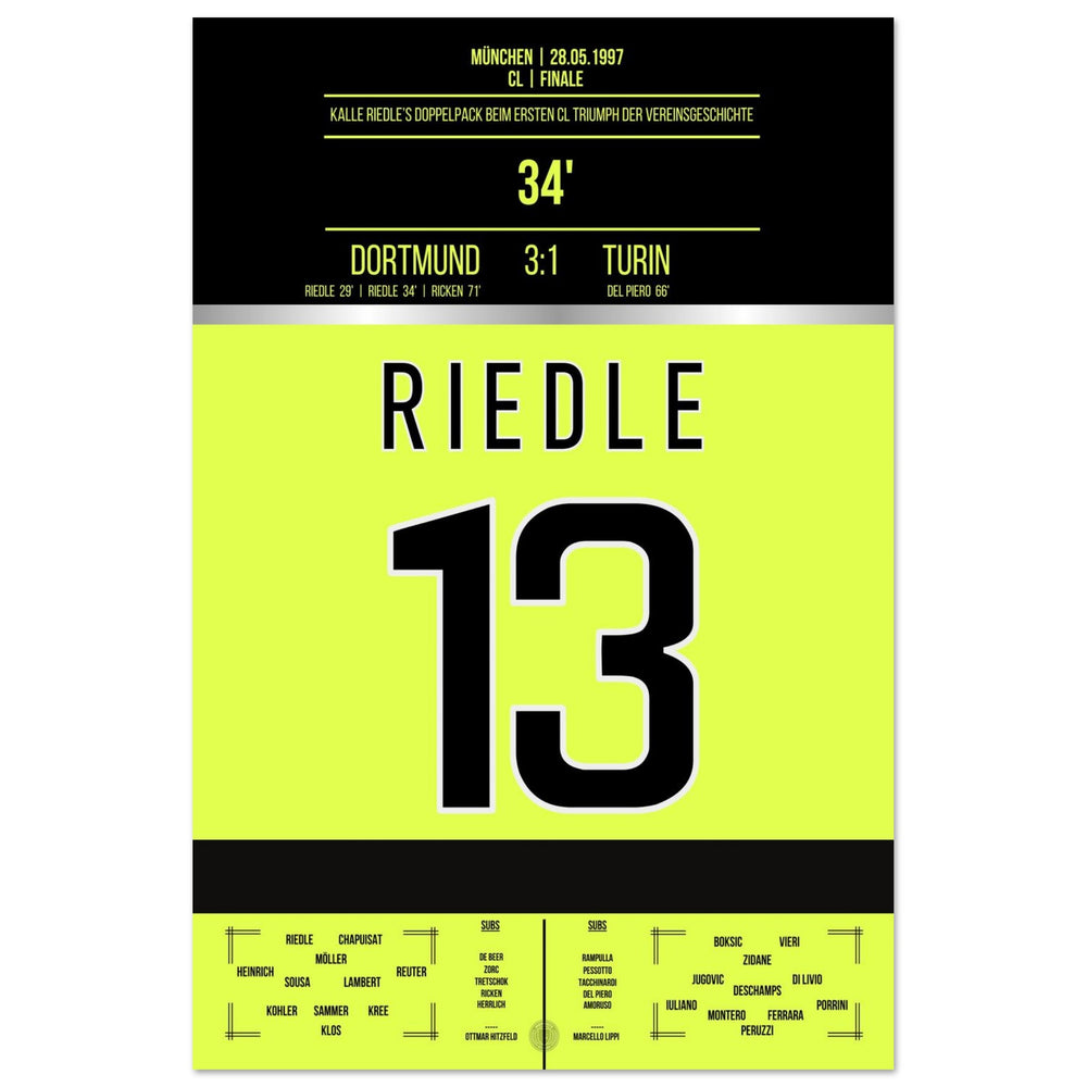 Riedle's double pack in the final 1997