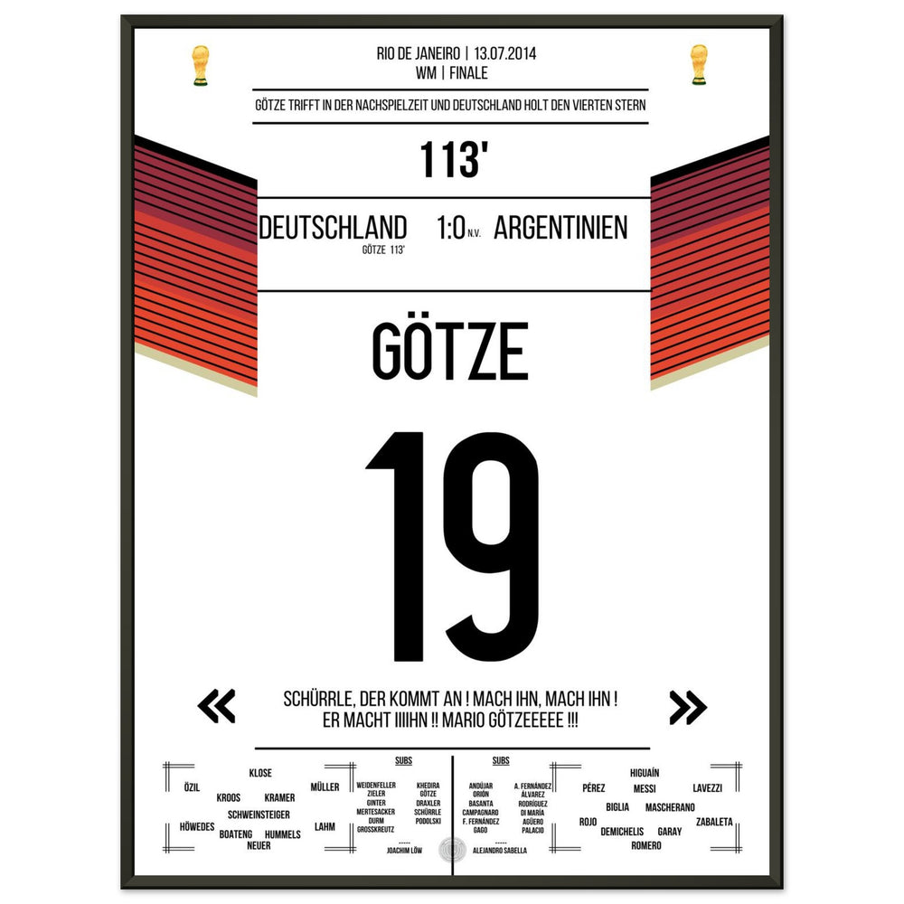Il gol di Götze per il trionfo della Germania contro l'Argentina nella finale dei Mondiali 2014