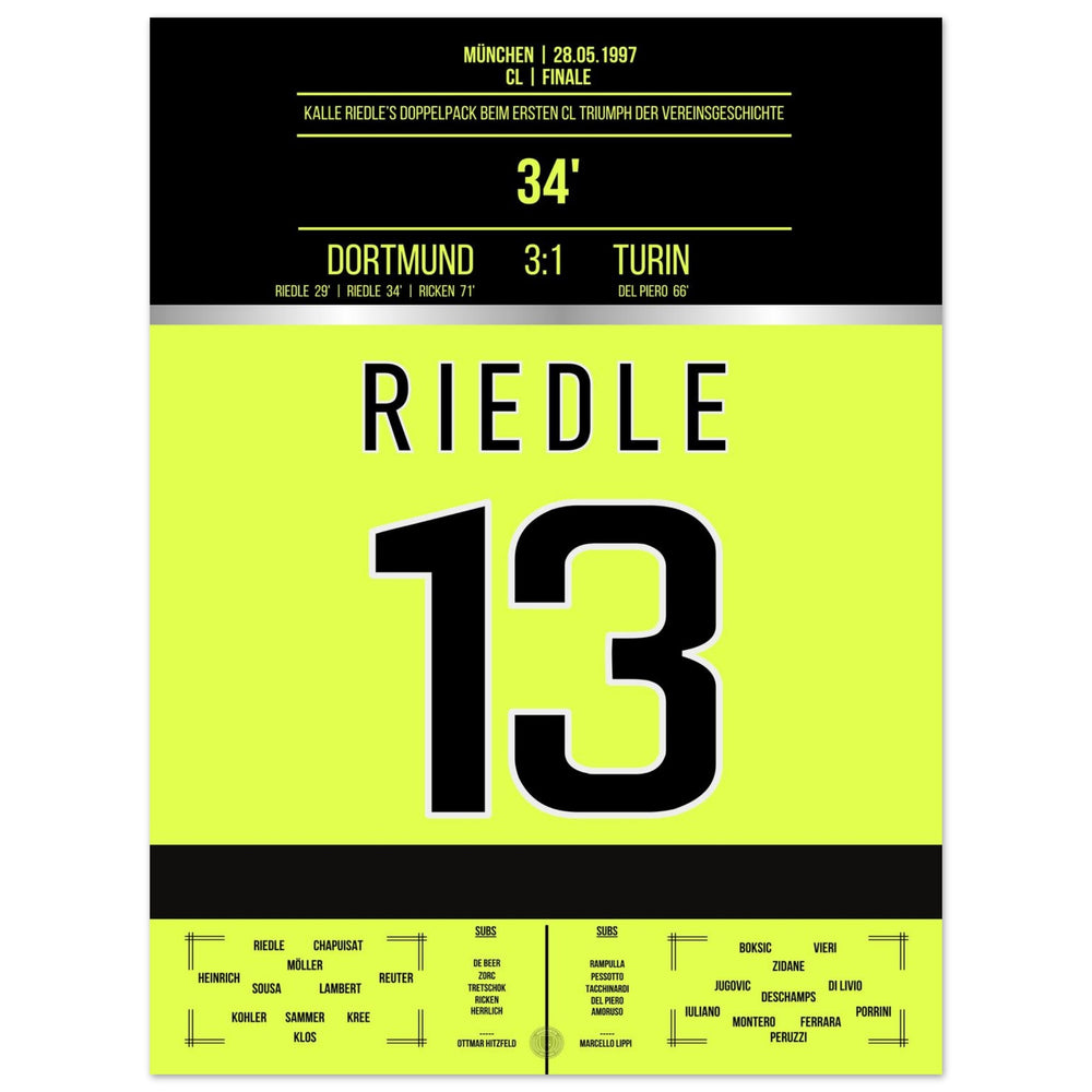 Riedle's double pack in the final 1997