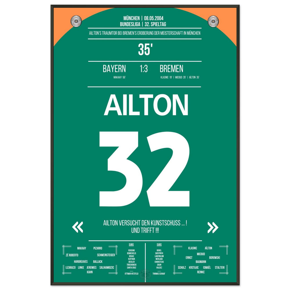 Le but de rêve d'Ailton pour le championnat à Munich