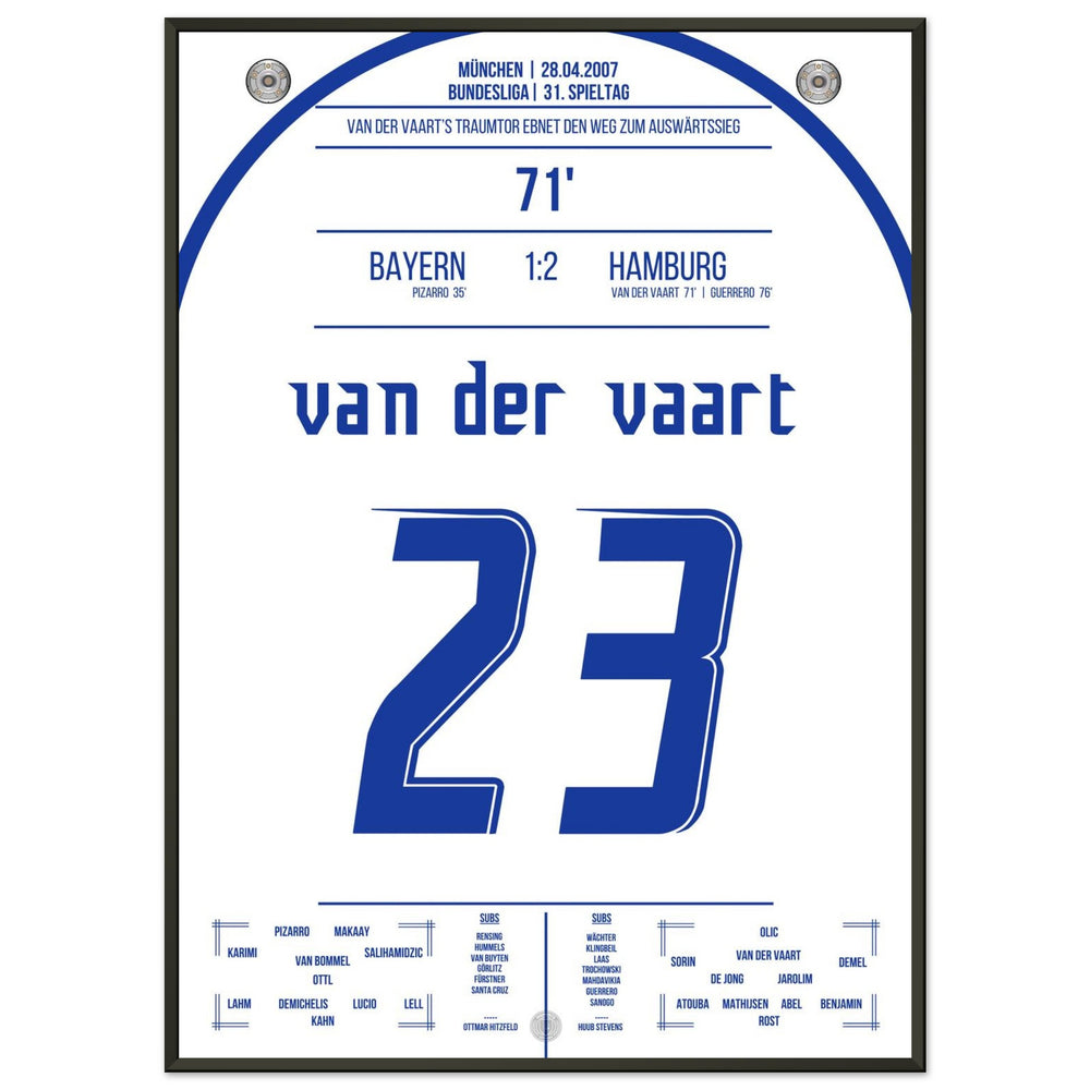 Le but de rêve de Van der Vaart lors de la victoire à l'extérieur contre les <tc>Bayern</tc> en 2007