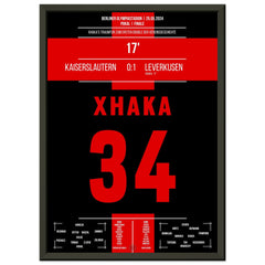Le but de rêve de Xhaka lors du premier doublé de l'histoire du club de Leverkusen.