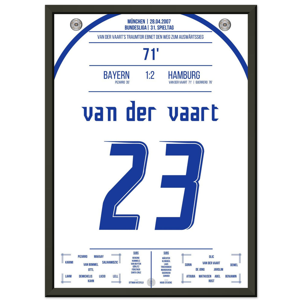 Le but de rêve de Van der Vaart lors de la victoire à l'extérieur contre les <tc>Bayern</tc> en 2007