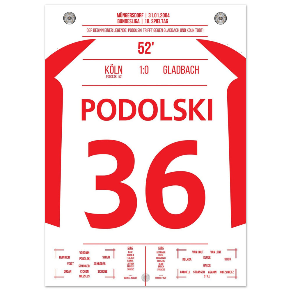 Podolski le héros du match dans le derby lors de la première victoire de Cologne contre Gladbach après 6 ans.