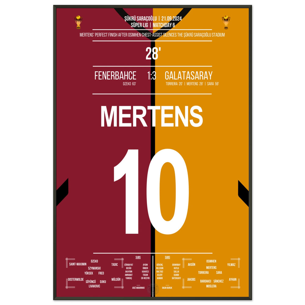 Mertens' Heber über Livakovic beim 3-1 Auswärtssieg im Derby gegen Fener