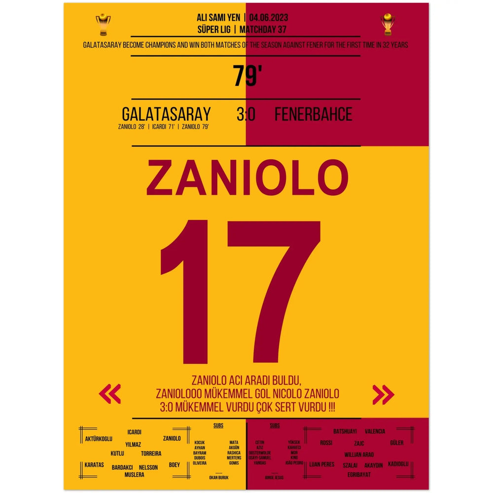 Galatasaray feiert die Meisterschaft im zweitem Derbysieg gegen Fenerbahce 2023