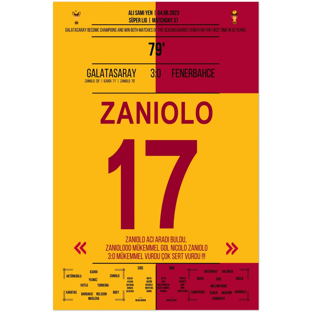 Galatasaray feiert die Meisterschaft im zweitem Derbysieg gegen Fenerbahce 2023