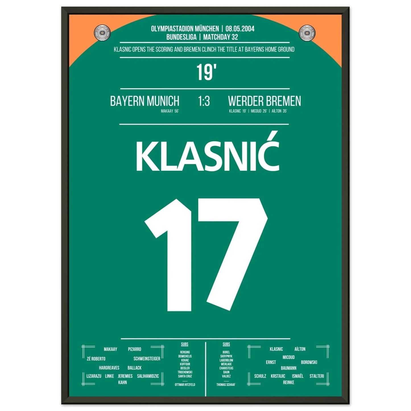 Il gol di Klasnic nella vittoria del campionato a Monaco nel 2004