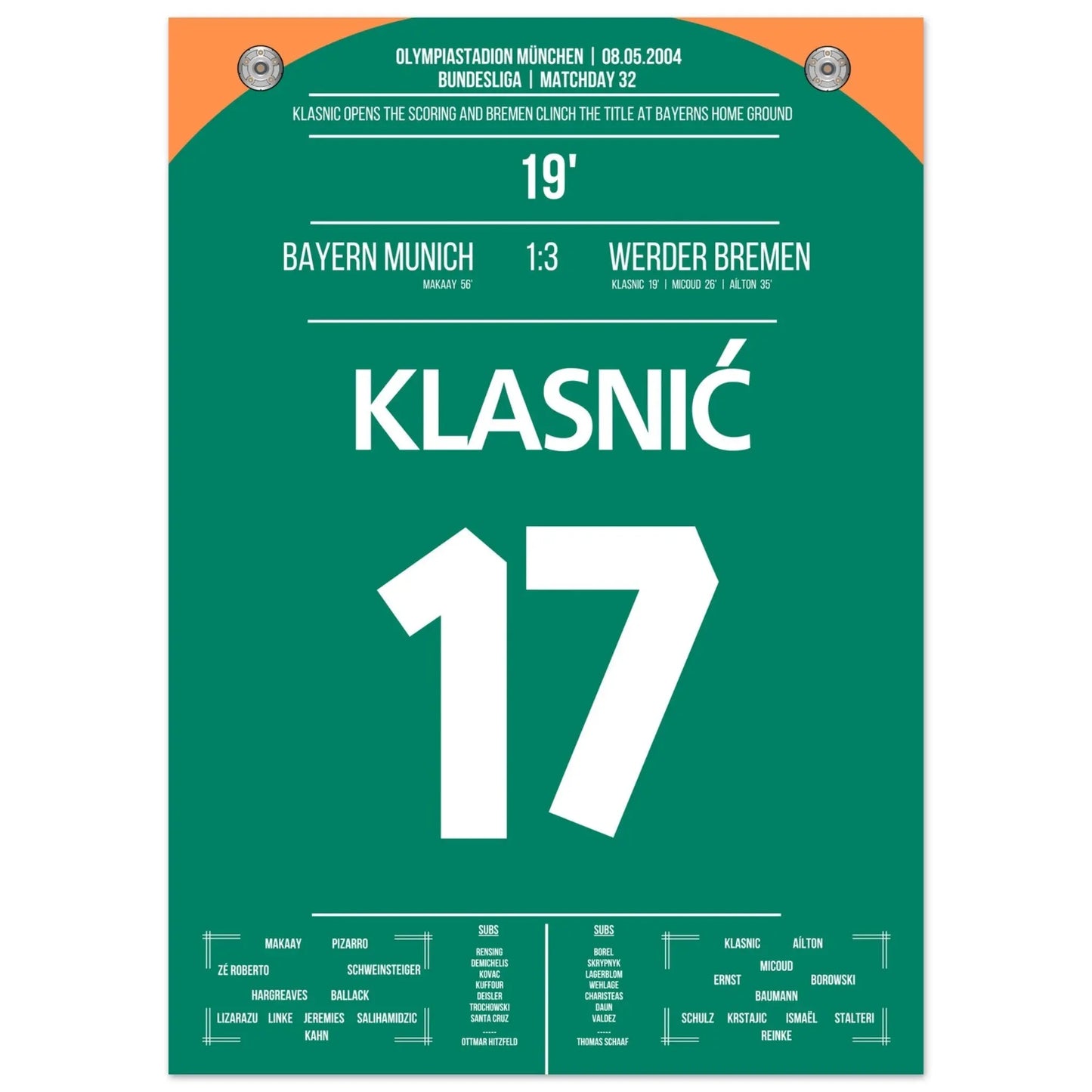 Il gol di Klasnic nella vittoria del campionato a Monaco nel 2004