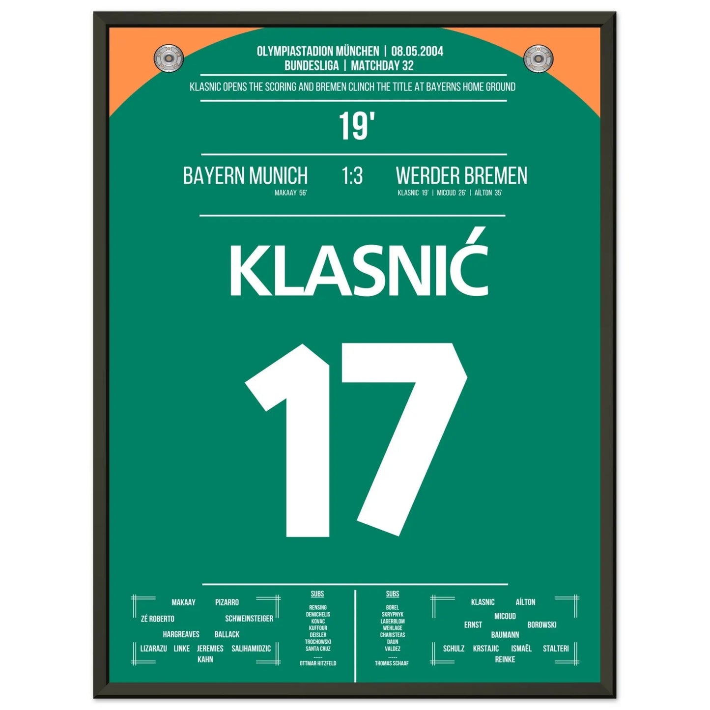 Il gol di Klasnic nella vittoria del campionato a Monaco nel 2004