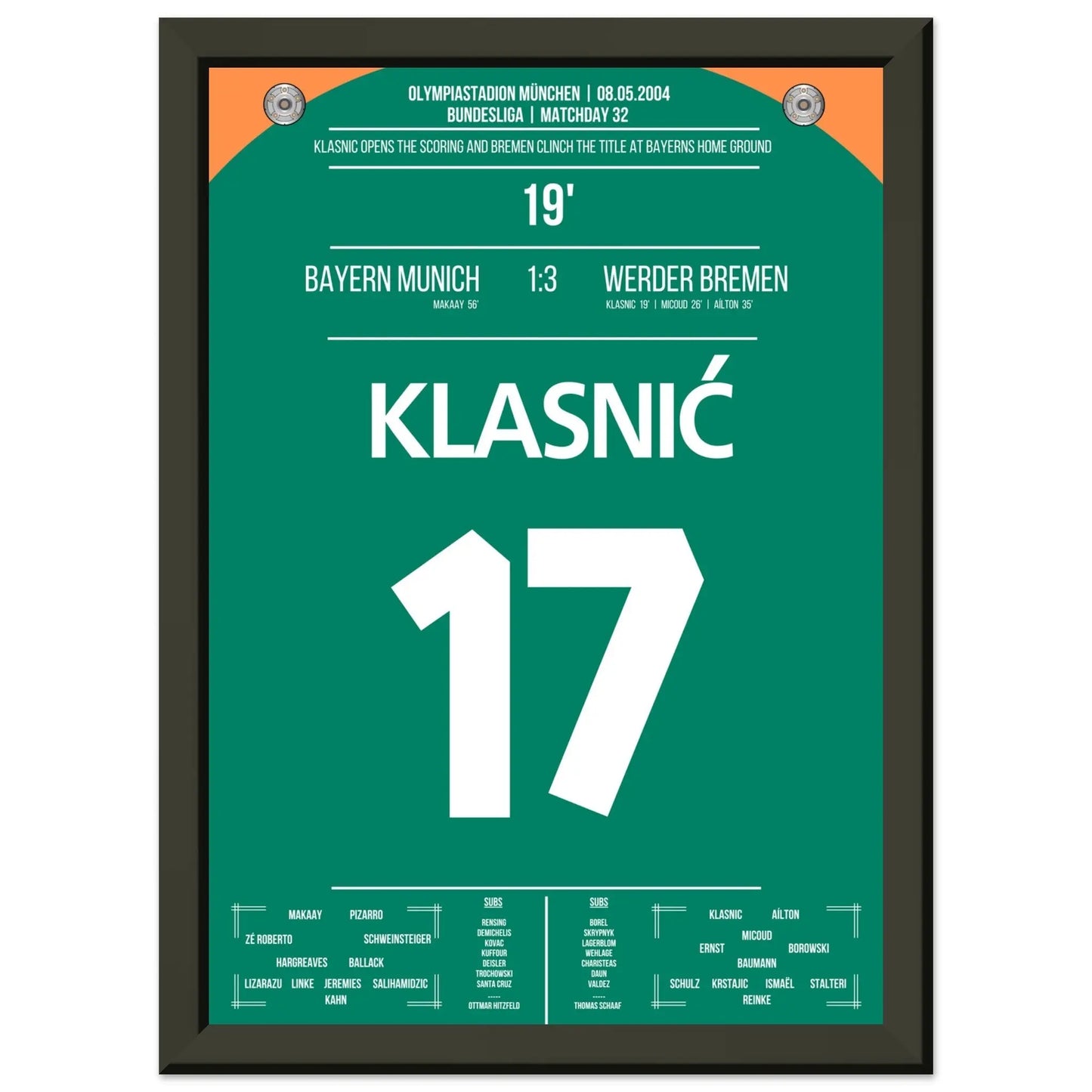 Il gol di Klasnic nella vittoria del campionato a Monaco nel 2004
