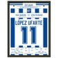 López Ufarte's Tor zur Titelverteidigung in 1982 30x40-cm-12x16-Schwarzer-Aluminiumrahmen