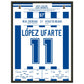 López Ufarte's Tor zur Titelverteidigung in 1982 45x60-cm-18x24-Schwarzer-Aluminiumrahmen