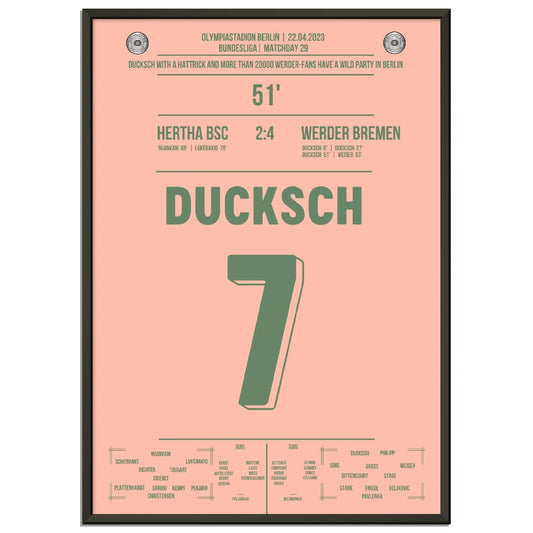 Mehr als 20000 Bremer Fans feiern in Berlin - Ducksch Hattrick Richtung Klassenerhalt 