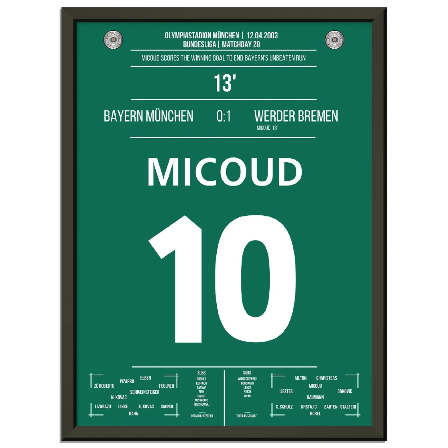 Micoud's Siegtreffer bei den Bayern 2003 