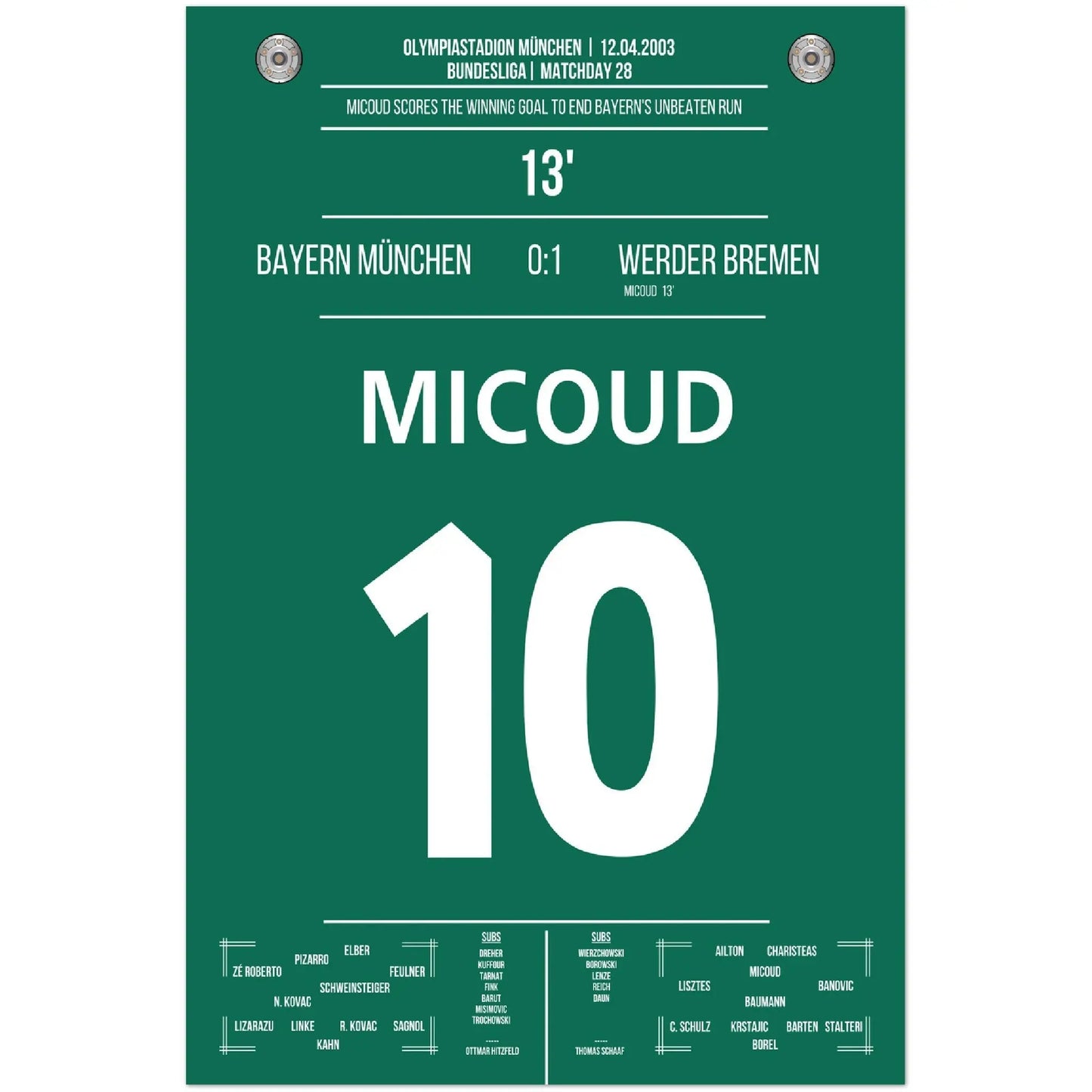 Micoud's Siegtreffer bei den Bayern 2003 