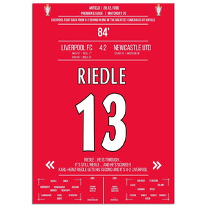 Riedle's Doppelpack bei Liverpools wilder Aufholjagd gegen Newcastle 1998 