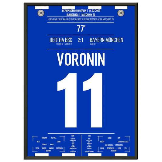Voronins Tor zur Tabellenführung gegen Bayern 2009 