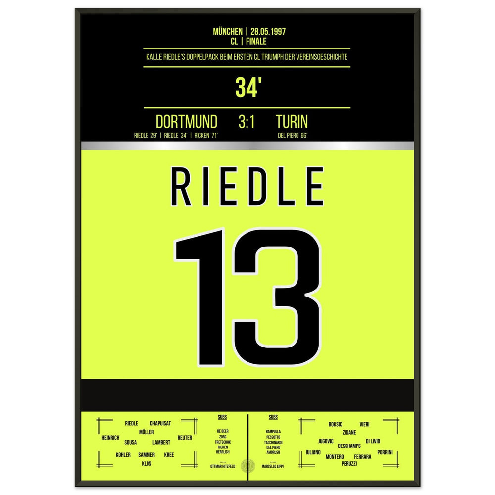 Riedle's double pack in the final 1997