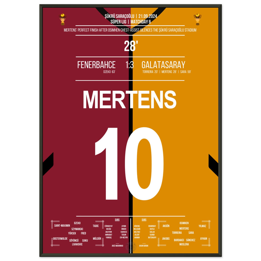 Mertens' Heber über Livakovic beim 3-1 Auswärtssieg im Derby gegen Fener