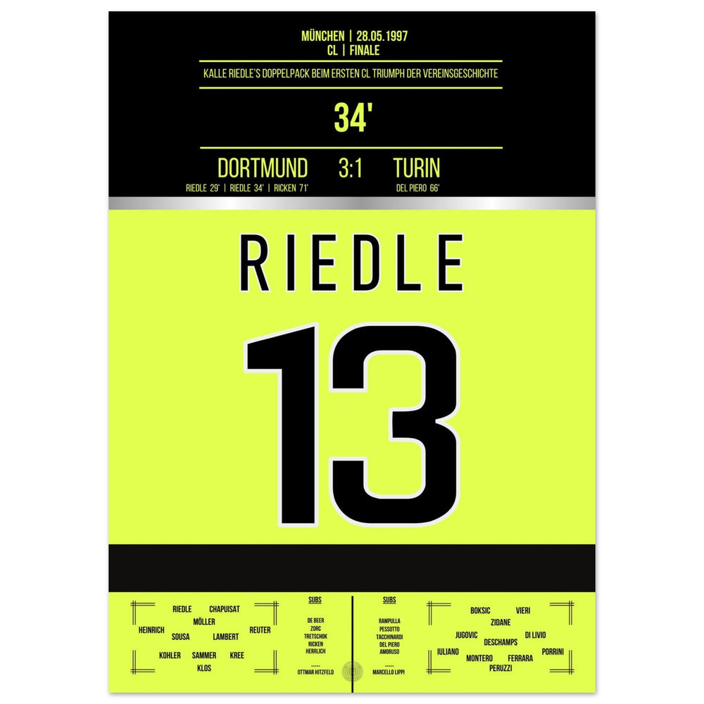 Riedle's double pack in the final 1997