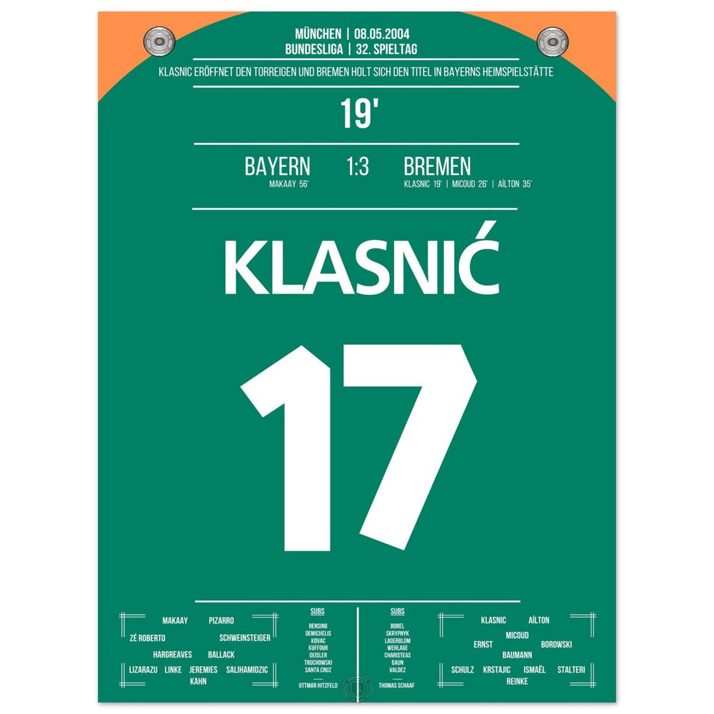 Le but de Klasnic lors de la victoire du championnat à Munich en 2004