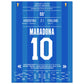 Maradona's Jahrhunderttor gegen England 1986 45x60-cm-18x24-Ohne-Rahmen