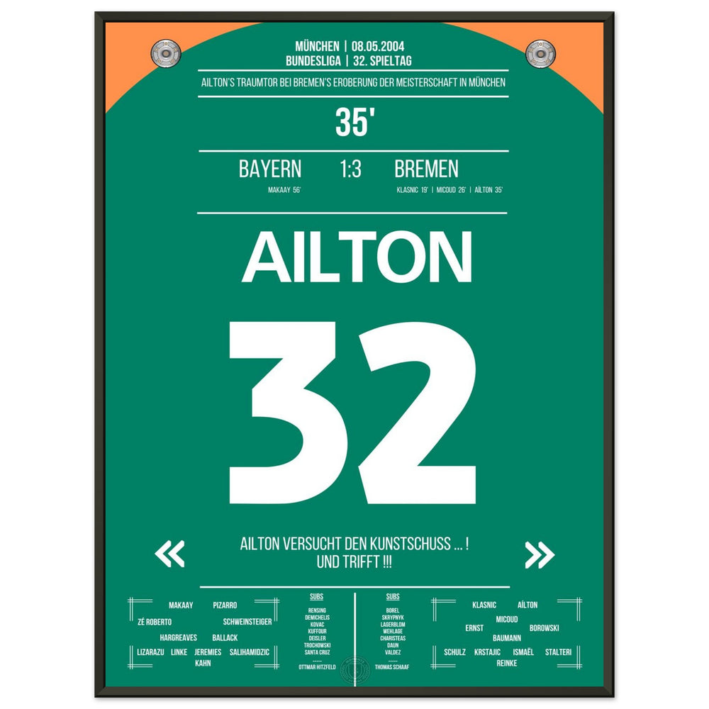 Le but de rêve d'Ailton pour le championnat à Munich