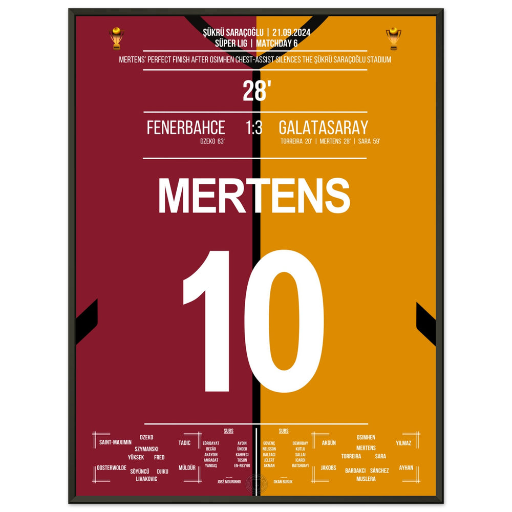 Mertens' Heber über Livakovic beim 3-1 Auswärtssieg im Derby gegen Fener