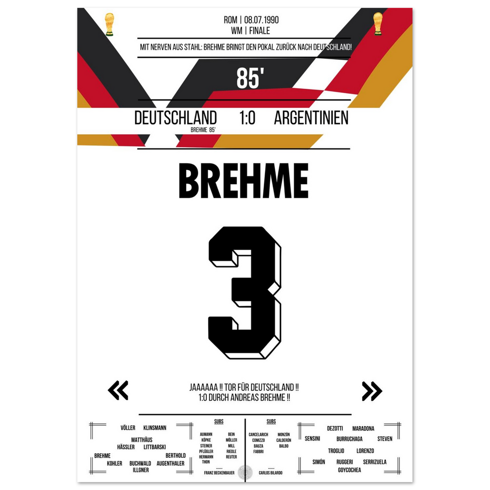 Brehme's penalty against Argentina in the 1990 World Cup final