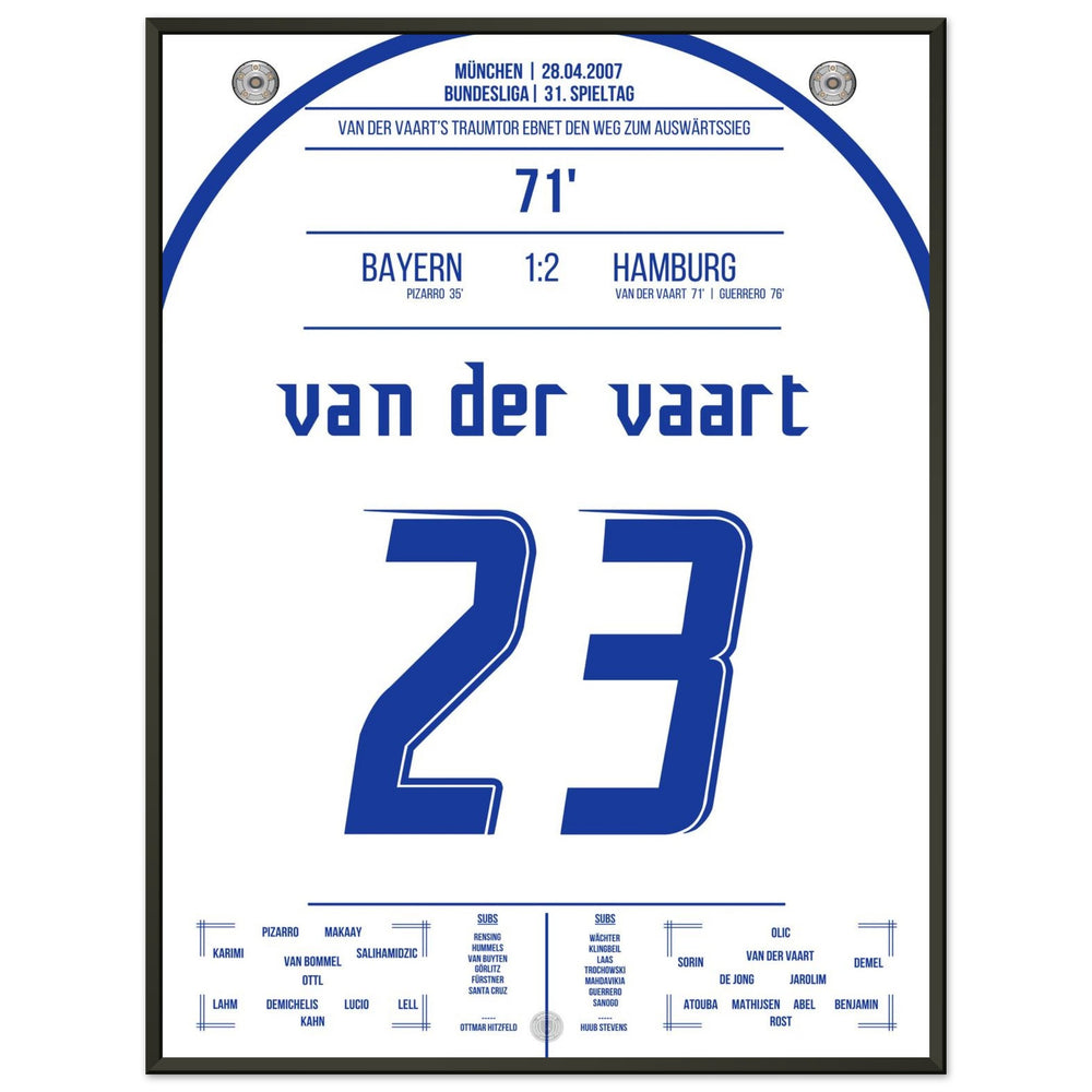 Le but de rêve de Van der Vaart lors de la victoire à l'extérieur contre les <tc>Bayern</tc> en 2007