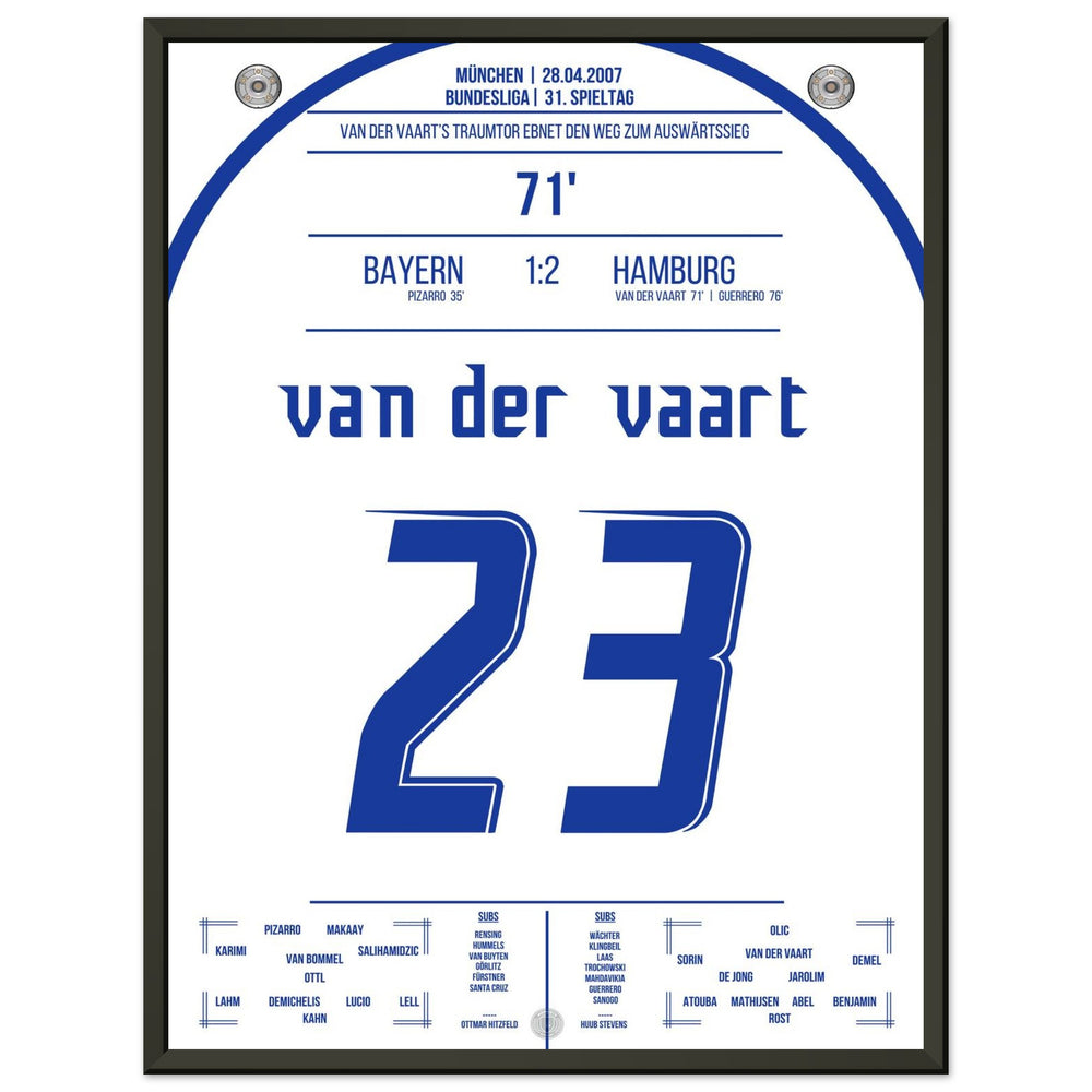 Le but de rêve de Van der Vaart lors de la victoire à l'extérieur contre les <tc>Bayern</tc> en 2007