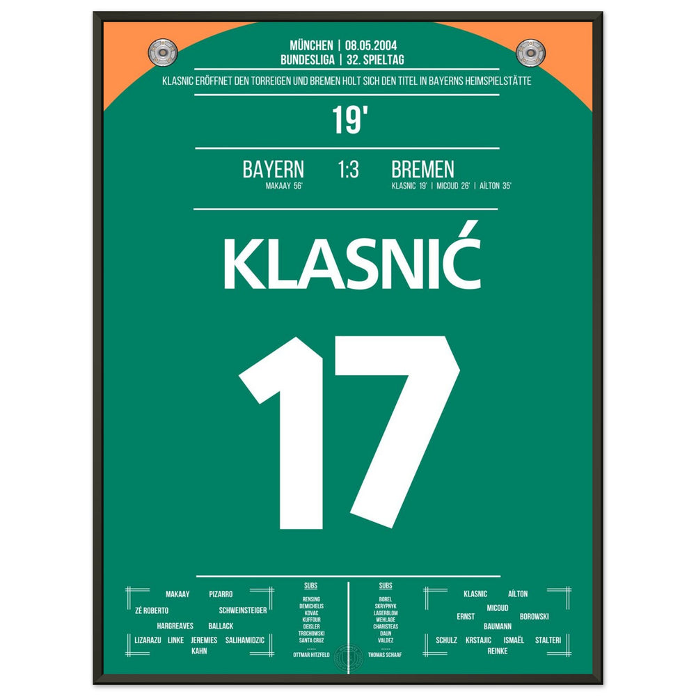 Le but de Klasnic lors de la victoire du championnat à Munich en 2004