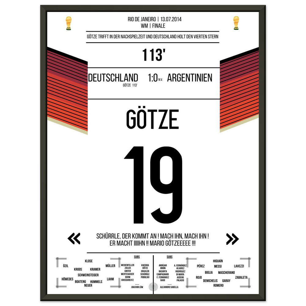 Il gol di Götze per il trionfo della Germania contro l'Argentina nella finale dei Mondiali 2014
